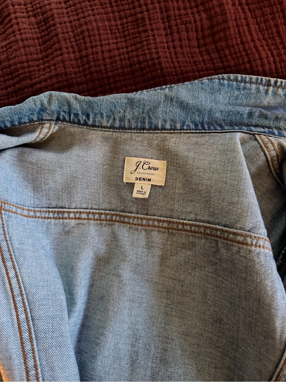 J. Crew Light Blue Denim Jacket - Classic Truckee Style